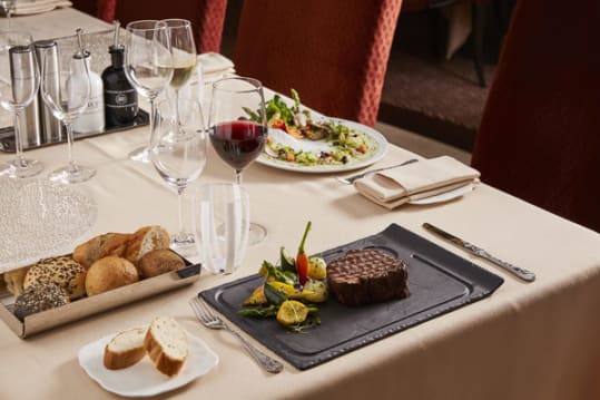 A gourmet Silversea meal